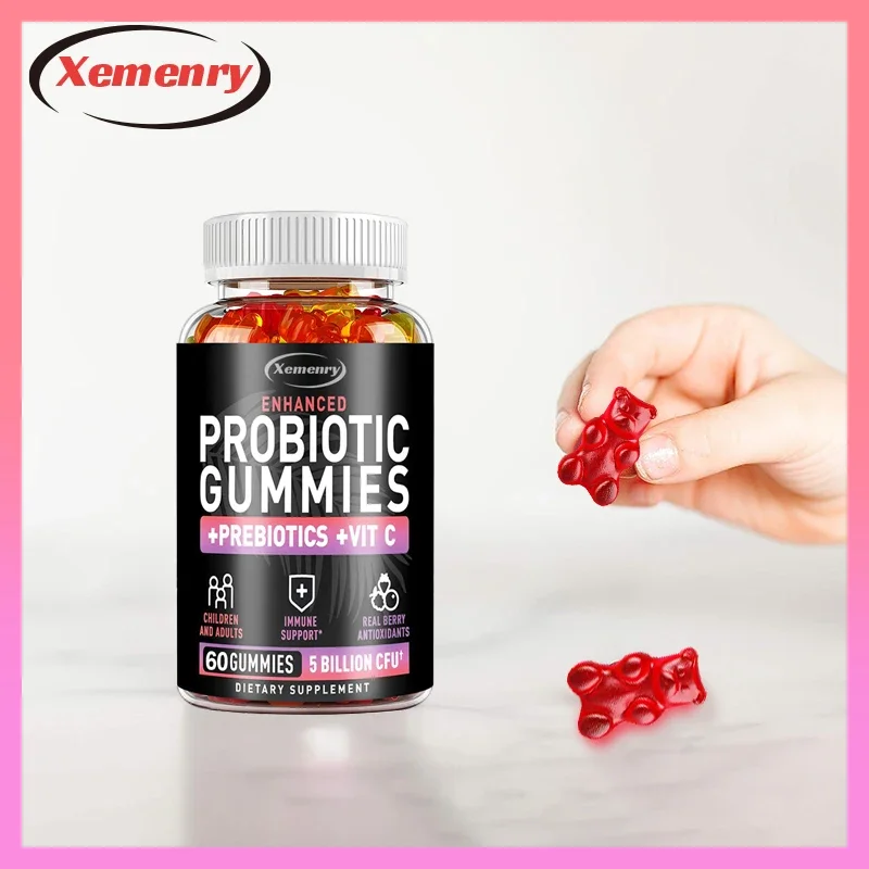 Probiotic Gummies - Supports Healthy Digestion & Immune System, Reduces Bloating & Acidity