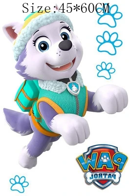 Heiße Paw Patrol Wandaufkleber für Kinder, Jungen, Mädchen, Wohnzimmer, moderne Heimdekoration, Zubehör, PVC, abnehmbares Papier, DIY-Dekoration – Detail 16