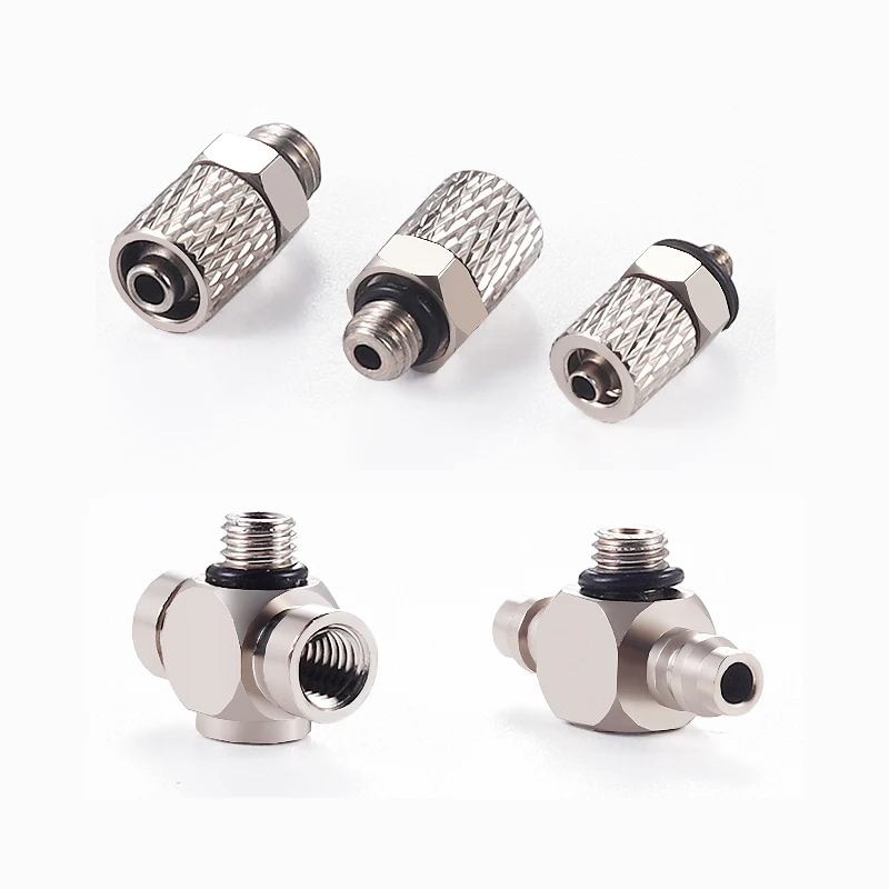 High Quality 10PCS Pneumatic Joints Micro-Tube Quick-Screw Joints, ZP3 Barb Joints M-3/4/5/6AU/AUL-3/4/6 Hand-Tightening.