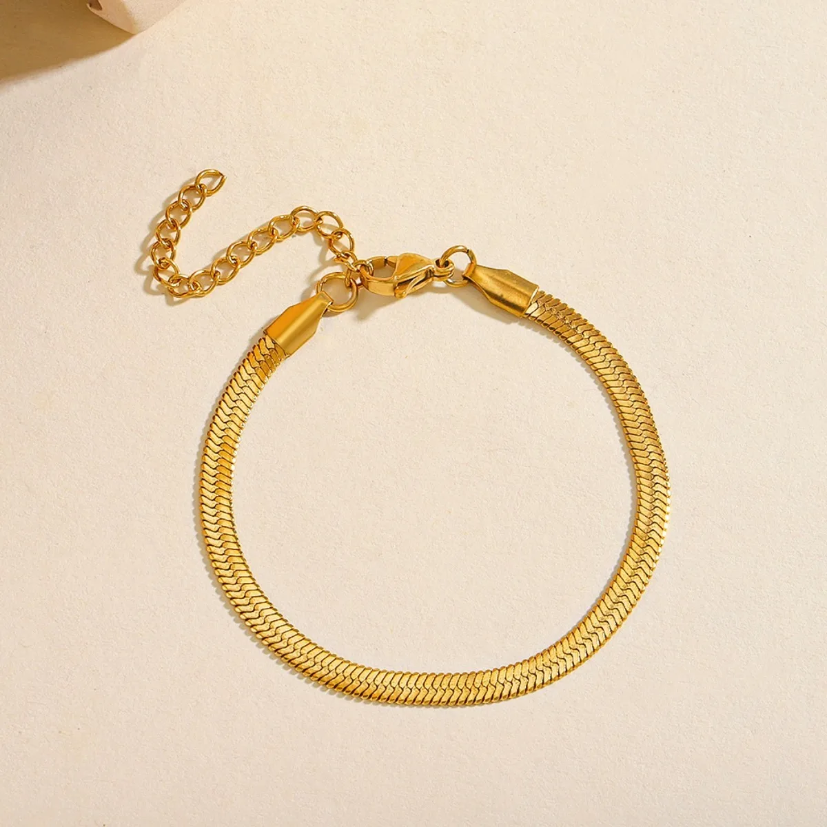 Y2k Simple Fashion Style Stainless Steel Bracelet Women's Golden Silvery Snake Bone Chain Travel Bata Sexy Party Stylish Gift image 6