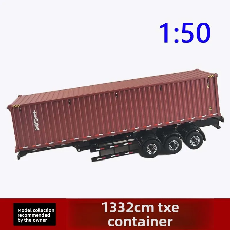 

Diecast 1:50 Scale 40-inch Dry Cargo Container Tex Red Limited Edition Car Model Collectible Toy Gift Souvenir Display Ornament