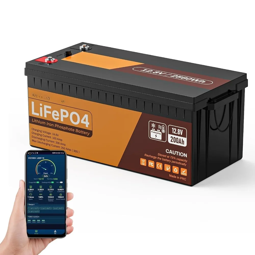 12V 200Ah Self-Heat…