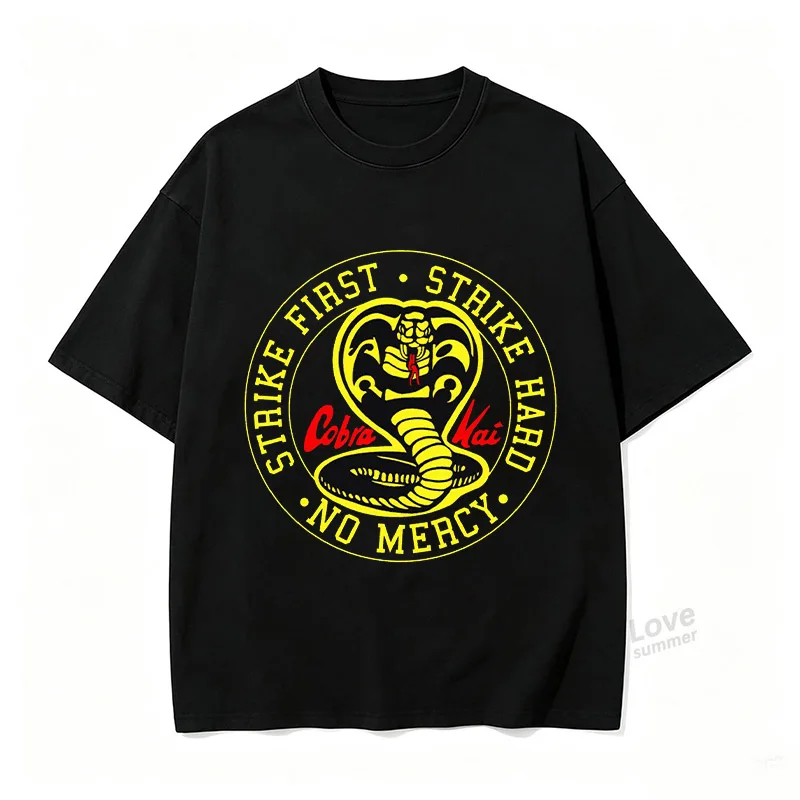 Cobra Kai Printed Chlidren T-shirt Size100-3XL Boys Girls parent-child Women Men ONeck Short Sleeve Tees Kids Clothing Boys Gift