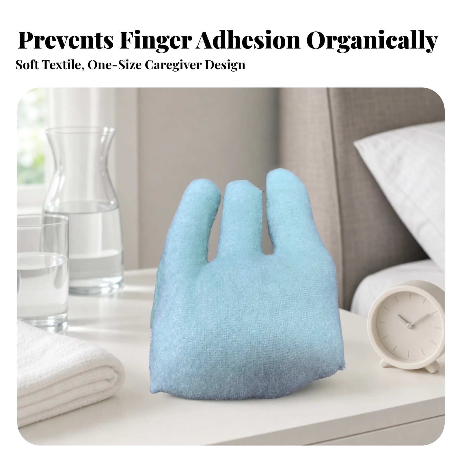 Hand Grip Pad with Finger Loops Soft Cushioned Grip Aid Soft Hand Exerciser Padded Finger Strengthener Comfortable