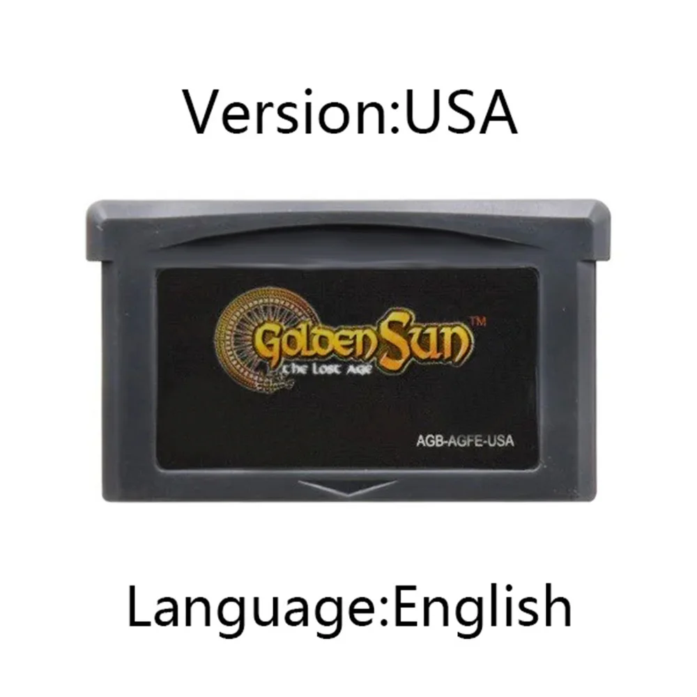 GBA Game Cartridge 32 Bit Video Game Console Card Golden Sun Series The Lost Age for GBA/NDS