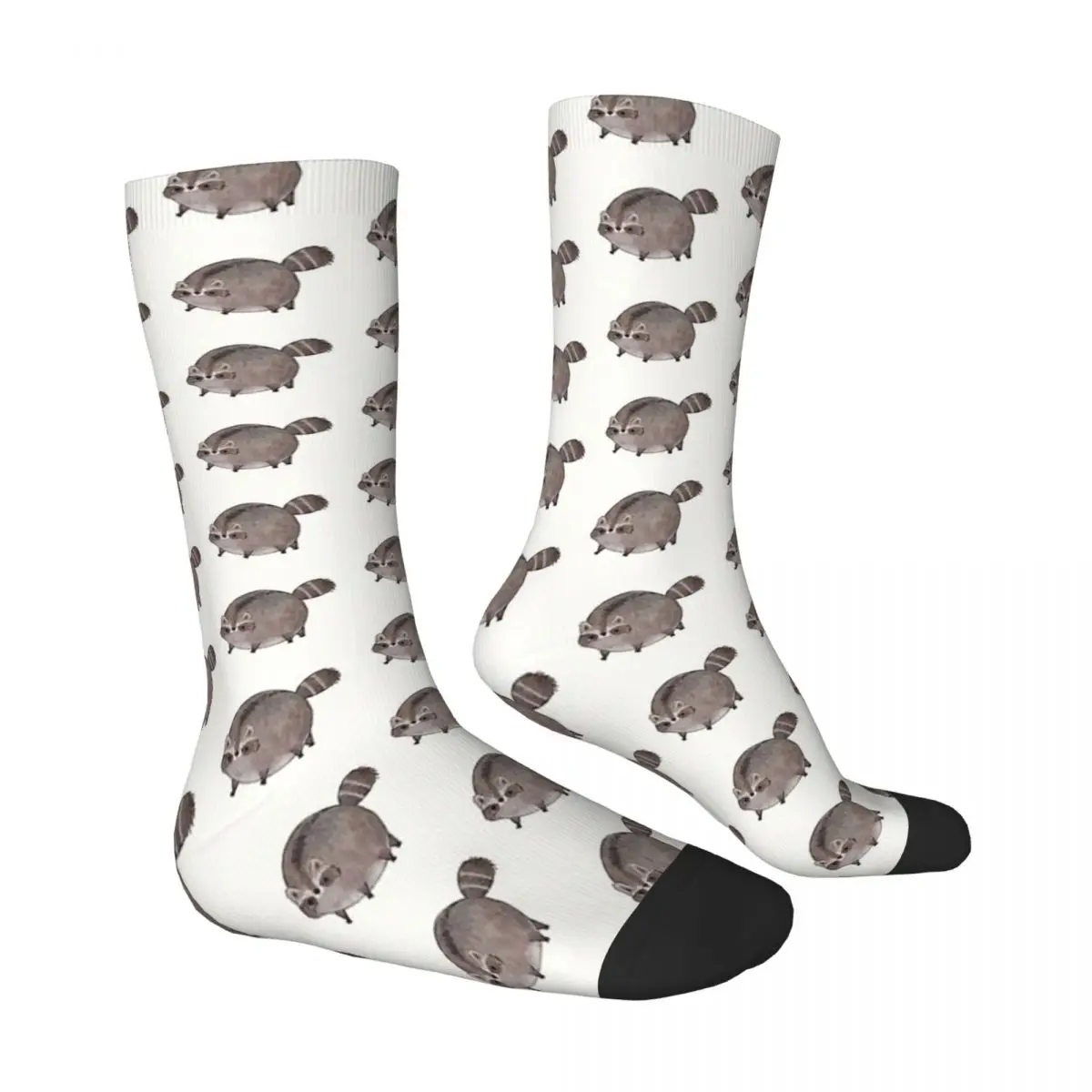 Raccoon Procyon Lotor Animal Chubby Trash Panda Men Women Socks Outdoor Novelty Spring Summer Autumn Winter Stockings Gift