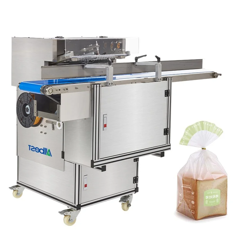 Electric Semi Automatic Wire Twist Tying Machine Food Grade Poly Bag Packing Machine for Lollipop Cotton Gummy Candy