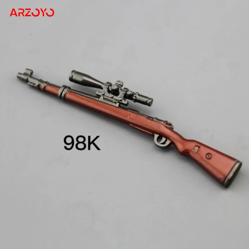 1/12 Skala Mini Scharfschützengewehr Pistole Modell AKM M4A1 98K Waffe Szene Zubehör Fit 6'' Männlich Weiblich Soldat action Figur Körper