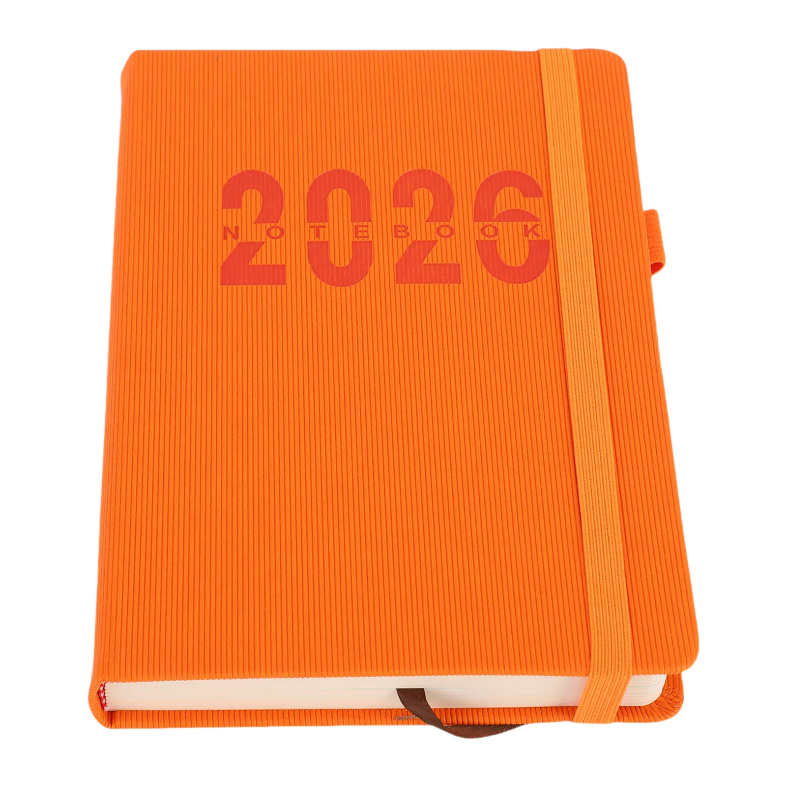 

2026 Daily Planner Hourly Appointment Book with Leather Cover Annual Calendar Address List Page Everyday Notebook 5.71x8.46 Inch