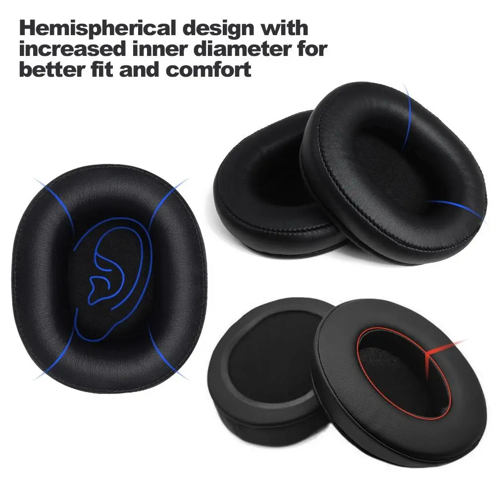 Soft Mesh Cloth Earphone Pads Memory Foam Sponge Replacement Earpads Protein Leather Headphones Cover for OneOdio A70 A71