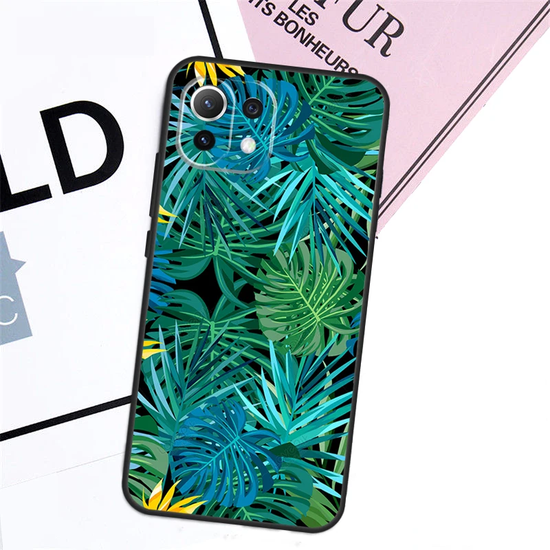 Tropical Leaf Pattern Case For Xiaomi 13T Pro 14 11T 12T 12 13 Lite POCO F5 X3 X4 X5 X6 Pro F3 M5s M6 Pro Cover image 6