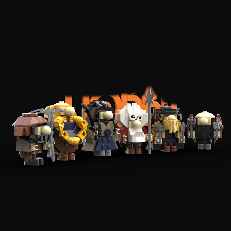 حلقات سحرية Moc قوالب بناء Brom/thor/Gim/Bofu Brickheadz نموذج بناء التكنولوجيا وحدات كتلة لتقوم بها بنفسك لعبة هدايا العيد