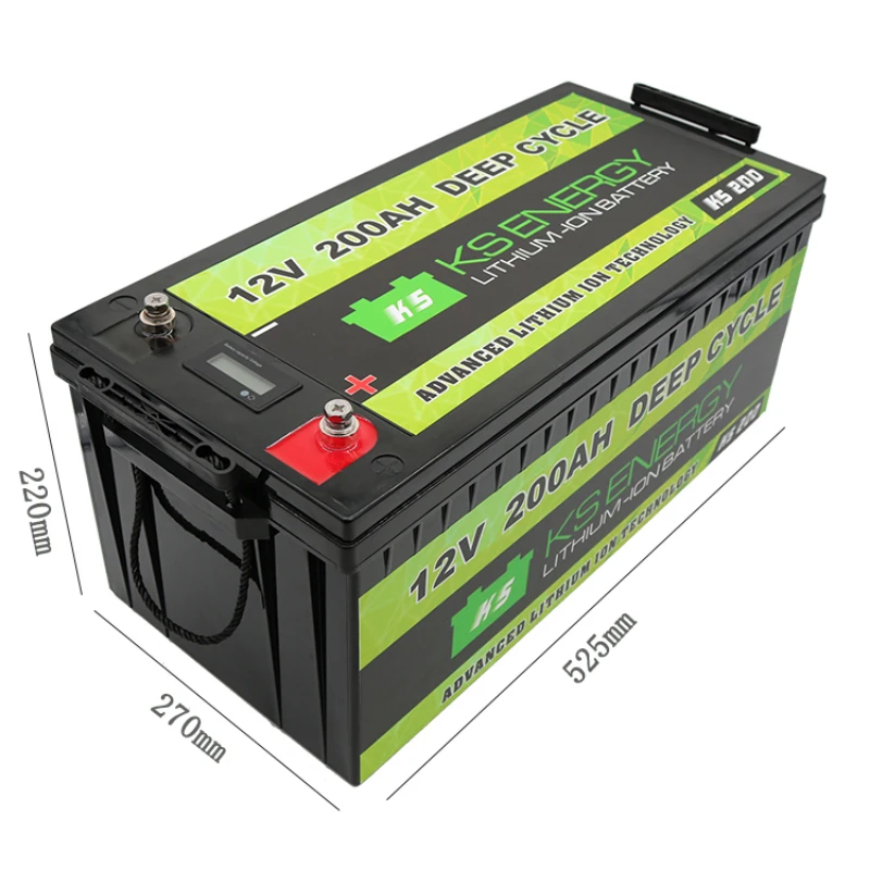 

Rechargeable Deep Cycle Solar Lifepo4 12V 200Ah Lithium Ion Battery Packs For Camping Car