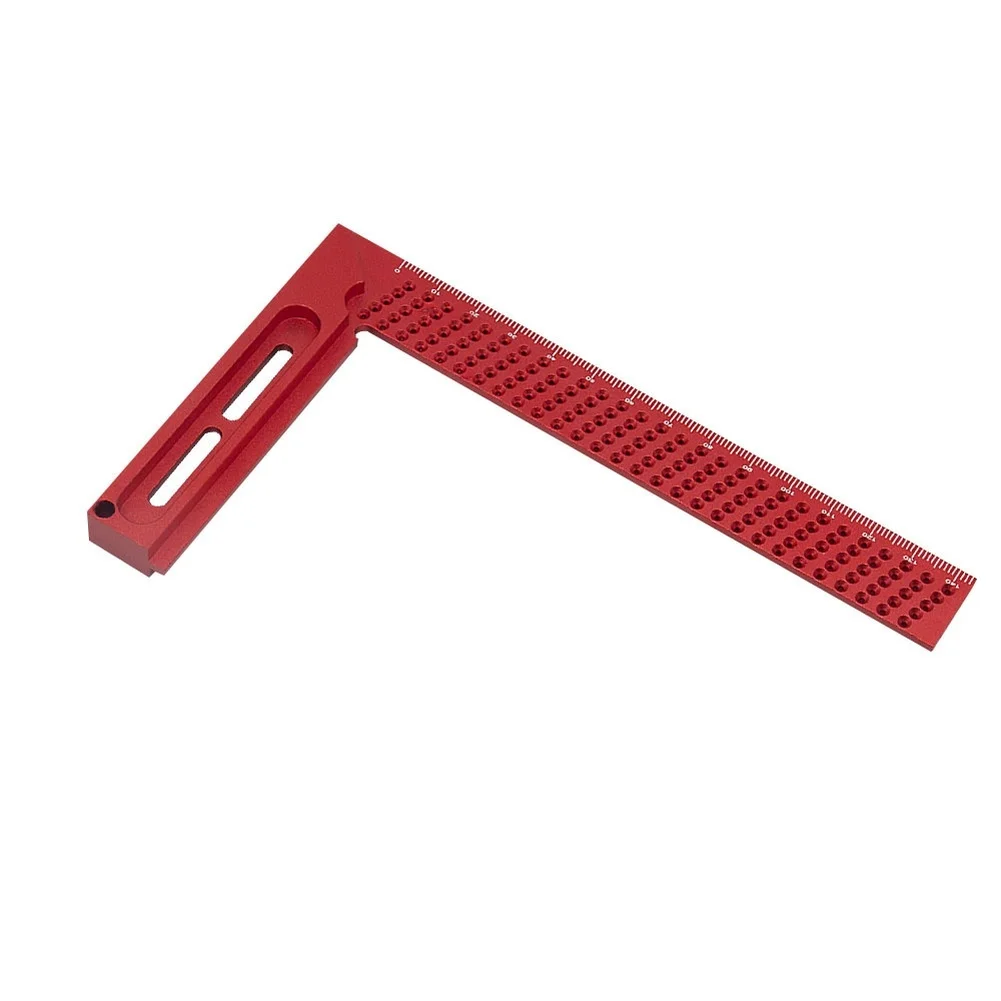 T Shaped Aluminum Ruler 160mm for Woodworking Right Angle Square with 45 Degree and 90 Degree Calibration Marks