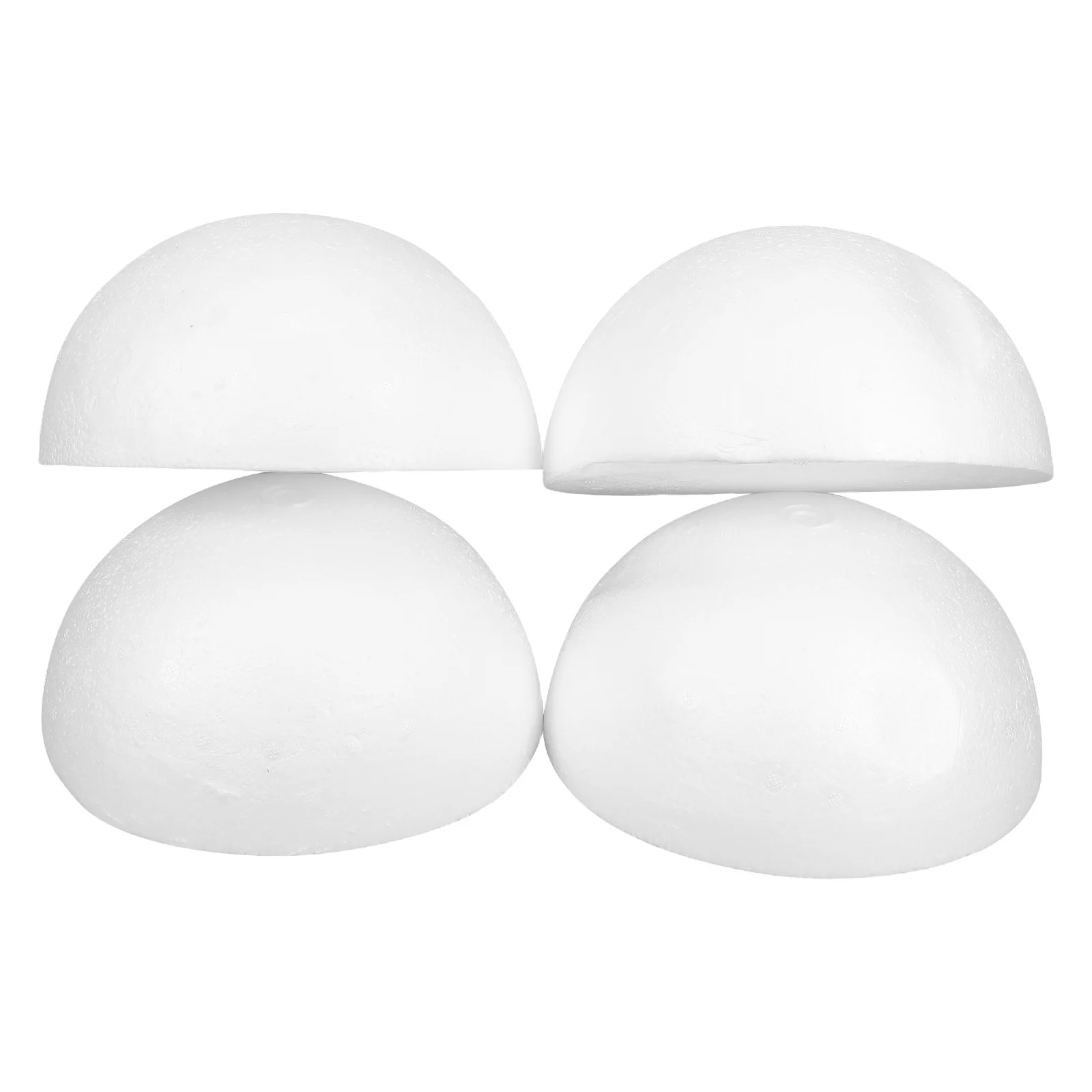 

4pcs Foam Hemisphere 19.5Cm White Unfinished Craft Balls For Diy Painting Projects Lightweight Semicircular Art Supplies Decor