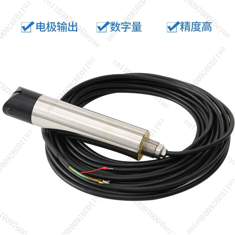 Industrial Sludge Concentration Meter - Stainless Steel Waterproof Sensor for Sewage & Chemical Liquid Level Detection