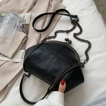 2024 ใหม่VINTAGEสองสายรัดล็อคกระเป๋ากระเป๋าผู้หญิงไหล่Crossbodyกระเป๋าPUหนังToteกระเป๋าถือผู้หญิงกระเป๋า