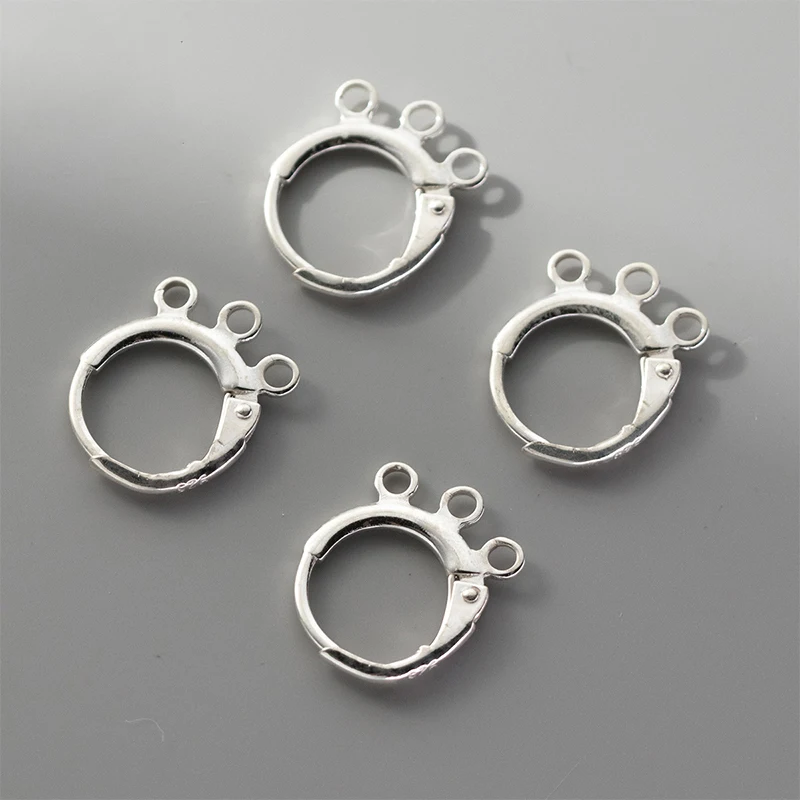 

1 пара, круглые серьги-Крючки с 3 кольцами, 15 х12 мм