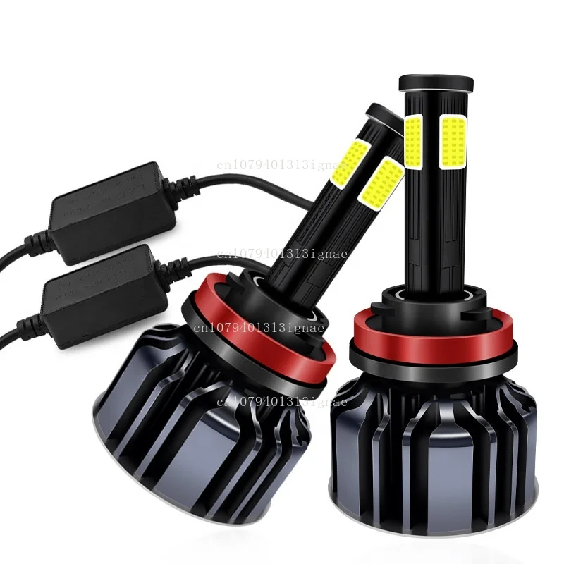 

360° 4-Sided LED Headlight Bulbs - Universal Fit for H1/H3/H4/H7/H8/H11/9005/9006/HB3/HB4/9012/880 with Fog Light Function