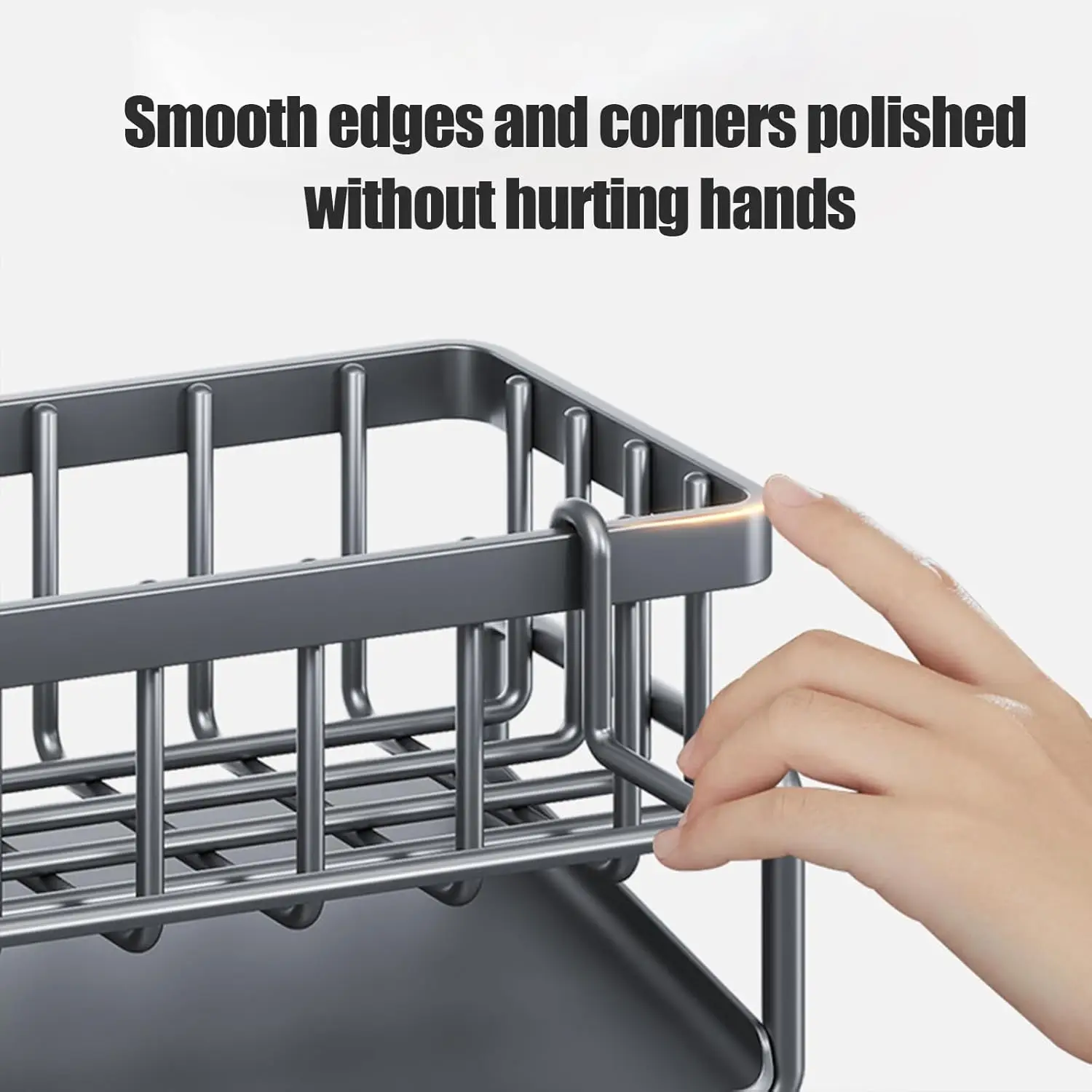 Küche Waschbecken Abfluss Rack Lagerung Rack Carbon Stahl Rostfrei Selbstentleinen Waschbecken Rack Seife Rack Schwamm Rack Dish tuch Handtuch Rack