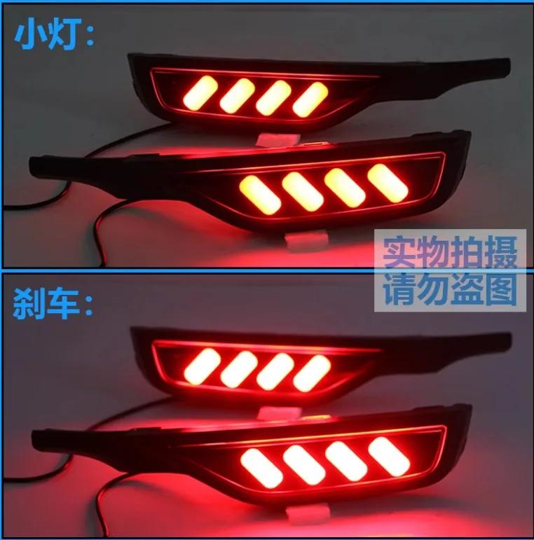 مصد السيارة الخلفي ضوء لهوندا صالح جاز الضوء الخلفي 2018 ~ 2019y LED اكسسوارات السيارات الضوء الخلفي لهوندا جاز الخلفي الضباب #5