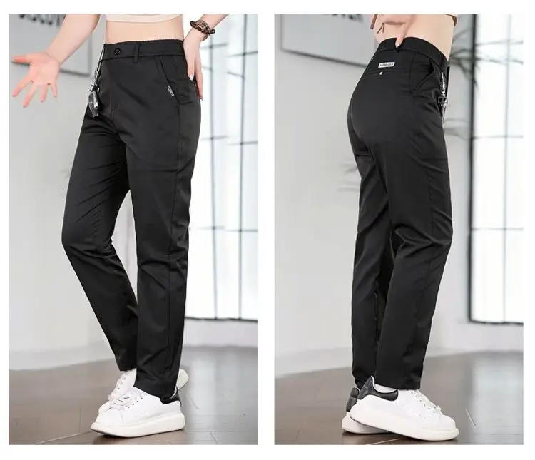 2026 Herren Eisseide Gerade Geschnittene Dünne Atmungsaktive Freizeithose Sommer Business Lange Hose Modisch Vielseitig Leichtgewichtig – Detail 17