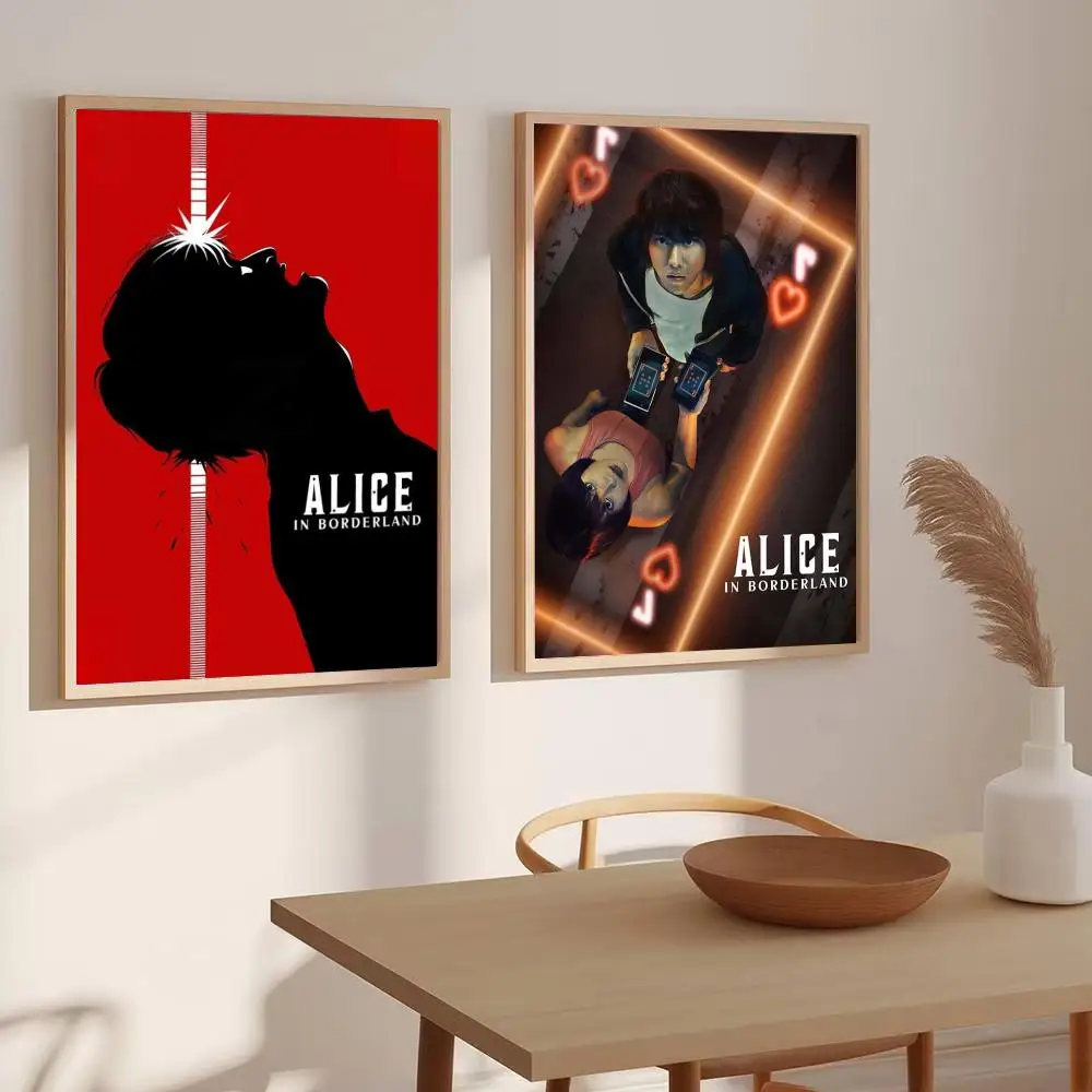 Film A-Alice in Borderland Poster Wall Art Prints for Bedroom Living Room Office, Artwork for Home Decoration and Gifts