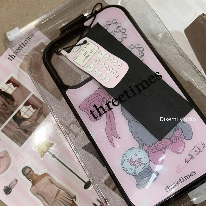 Korean Pink Bowknot High Heels Cat Phone Case For iPhone 17 Air 16 Pro Max 15 14 Plus 13 12 11 Shockproof Silicone Back Cover view 4