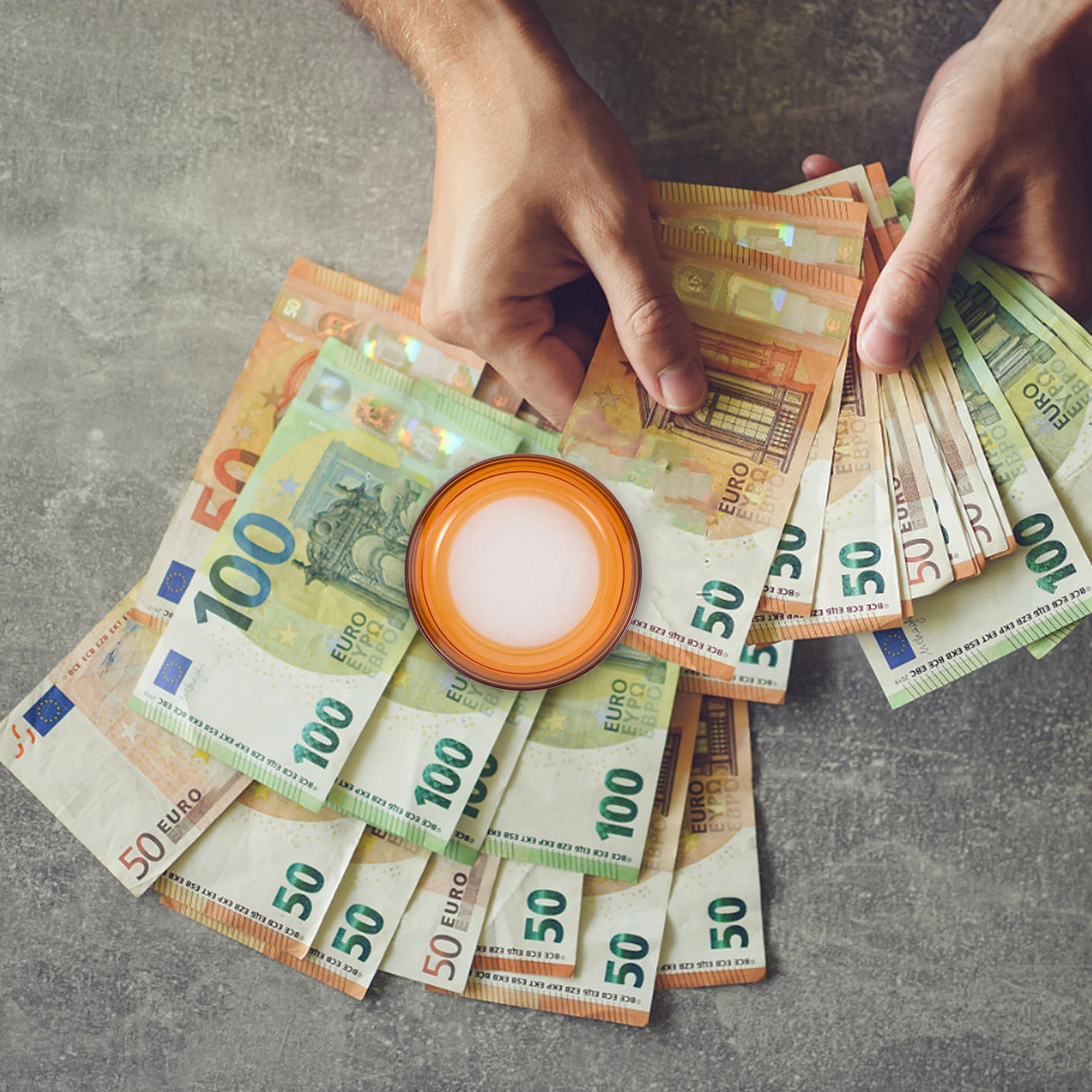 Esponja humectadora de dedos para contar dinero, humectante redondo de plástico, herramienta de manipulación de papel de escritorio, esponja humectante para la yema del dedo, 2 uds.