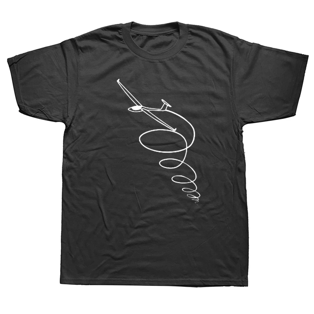 Lustiger segel flugzeug Pilot fliegen hohe Luft segel flugzeug Flug gesellschaften T-Shirts Grafik Baumwolle Streetwear Harajuku Flugzeug T-Shirt Männer – Detail 2