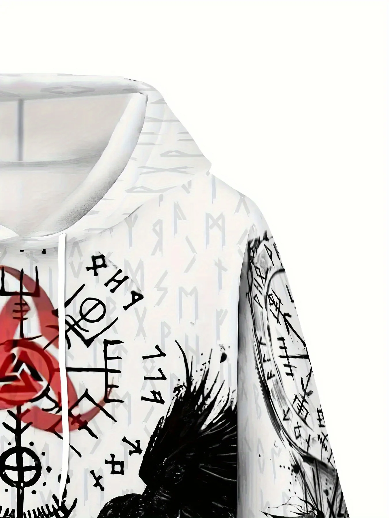 New model: men’s hooded long-sleeve loose-fitting casual printed basic sweatshirt. Perfect for young people in spring, summer, a