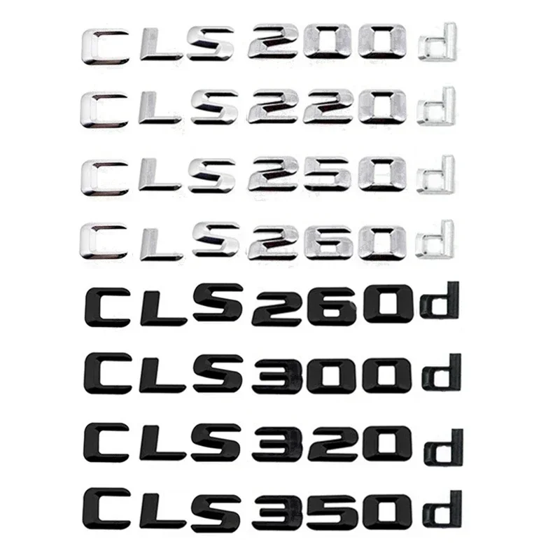 For CLS-Class CLS180d CLS200d CLS220d CLS250d CLS320d CLS350d CLS450d CLS500d CLS550d Tailgate Letter Emblem Rear Logo Sticker