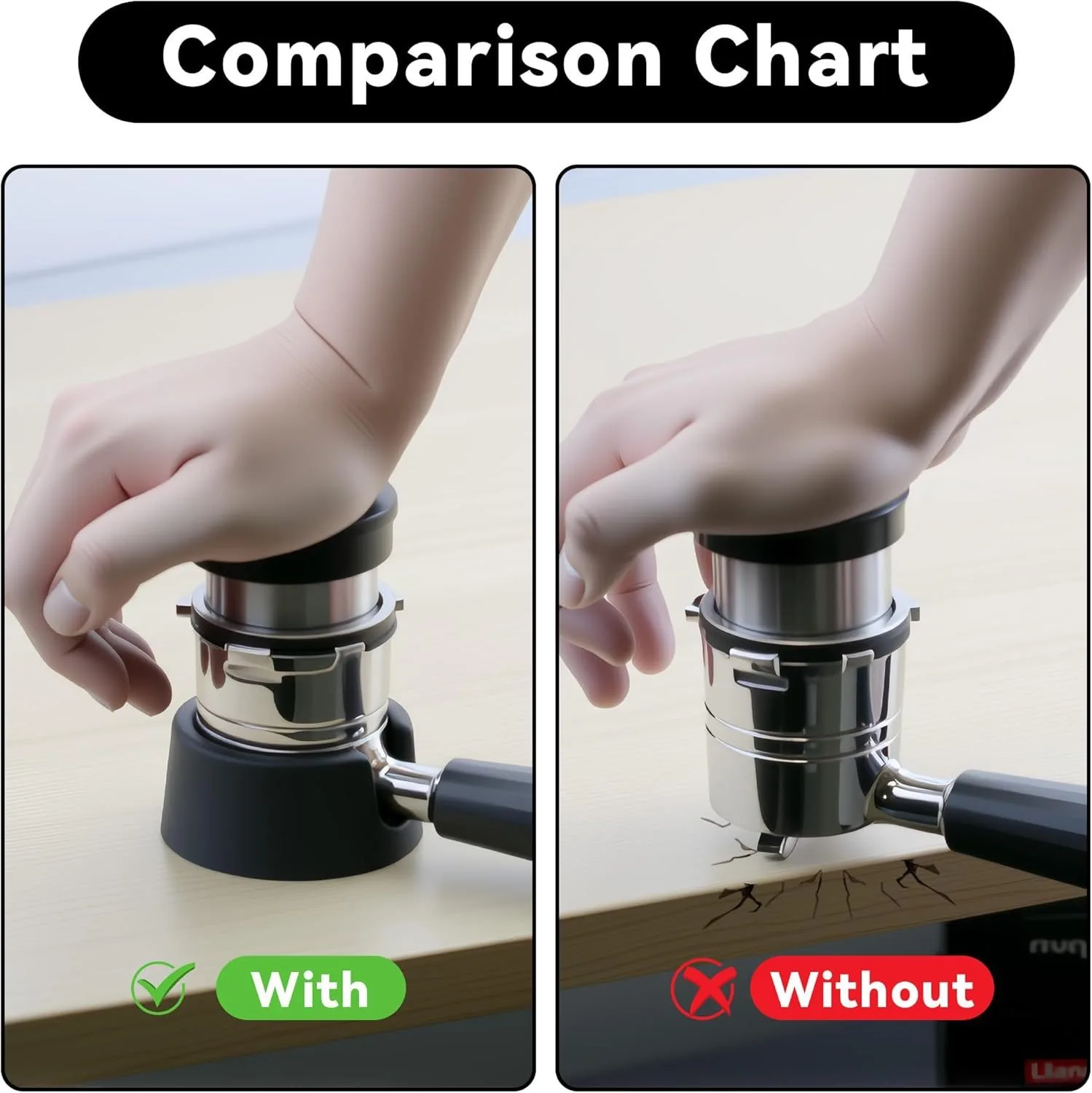Applicable to Ninja Luxe Cafe ES601 655 ES701 Espresso Machine Press Foundation Make-up Seat Compatible Coffee Handle