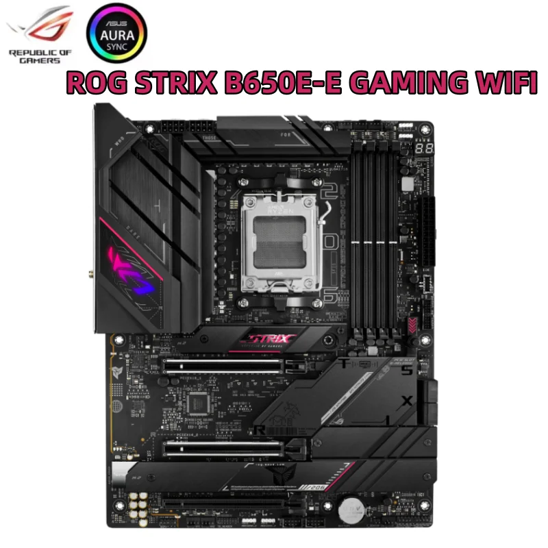 ROG STRIX B650E-E GAMING WIFI ATX Motherboard AMD B650 192GB DDR5 PCIe 5.0 AMD Socket AM5 for AMD Ryzen 7 8700X3D Processors