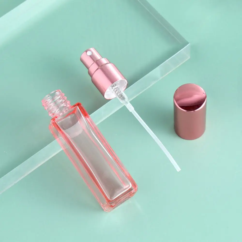 Tragbare Bunte Quadratische Sprühflasche Feiner Nebel 10ml 20ml Glasflasche Nachfüllbare Flasche Zerstäuber Probenfläschchen Reise – Detail 1