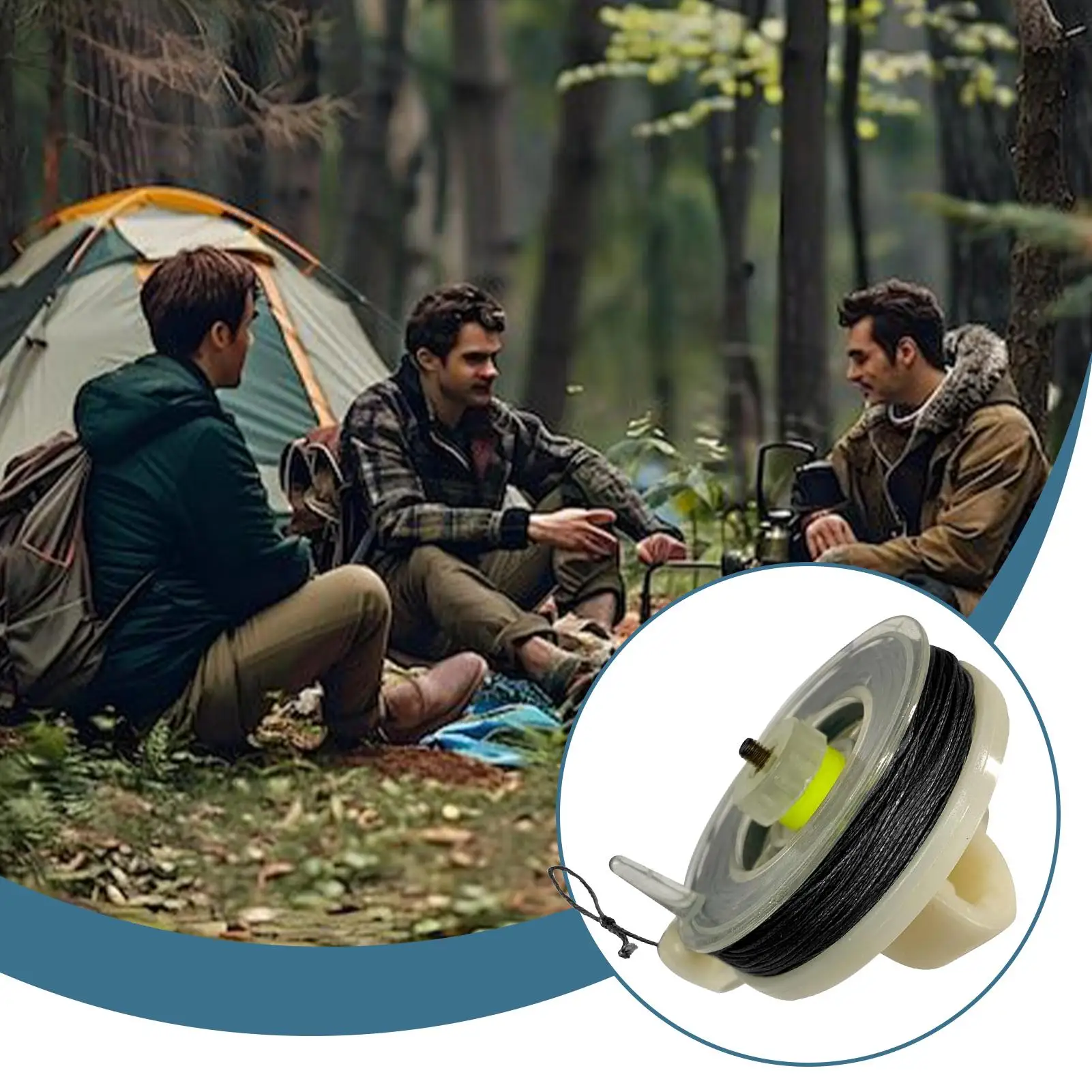 

Tripwire Alarm 82ft Reusable, Perimeter Security Device Portable Motion Alert for Camping Fence Driveway, Home Outdoor Wildlife