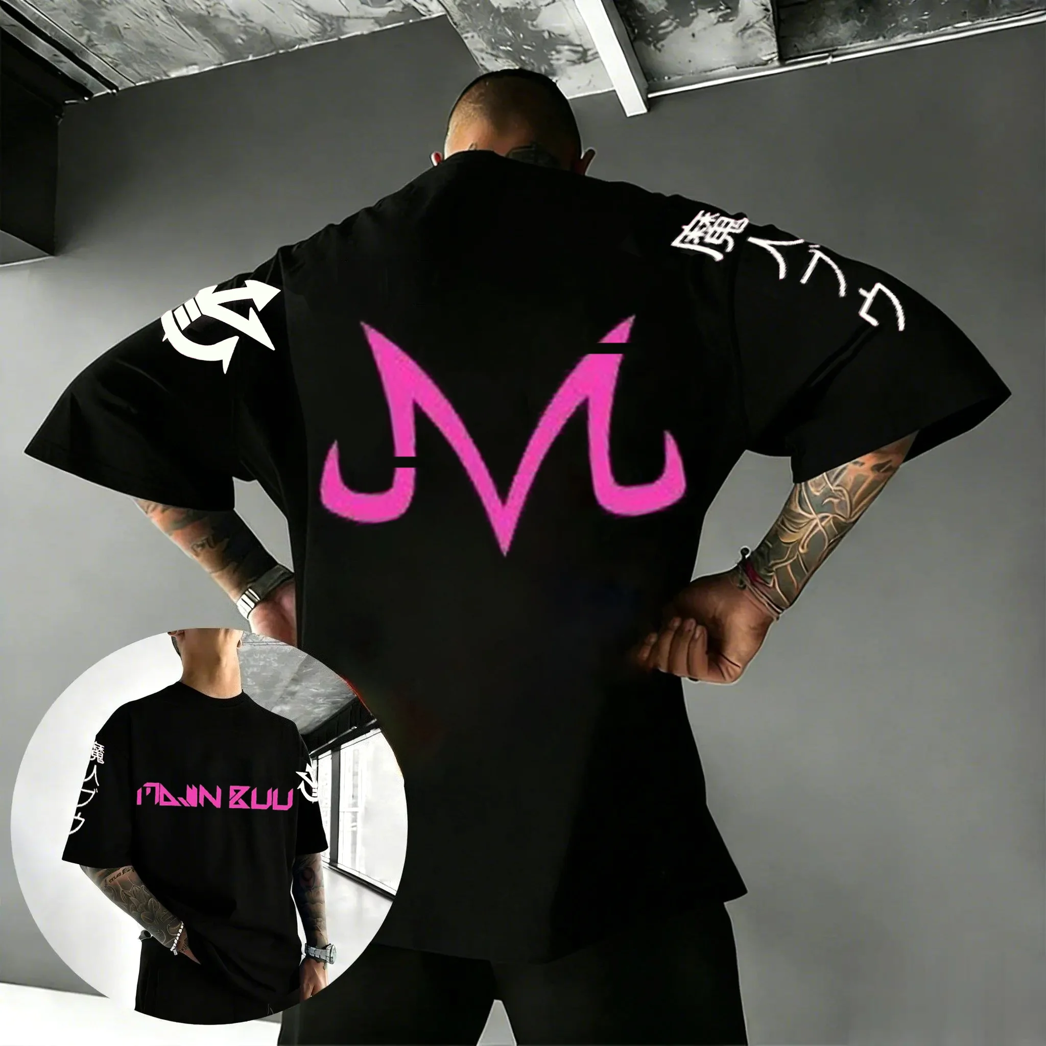 

Dragon Ball Japanese Anime Men's T-Shirt Women Majin Buu Cotton Y2K Harajuku Short Sleeve Tops 2026 Summer Vintage New Tee