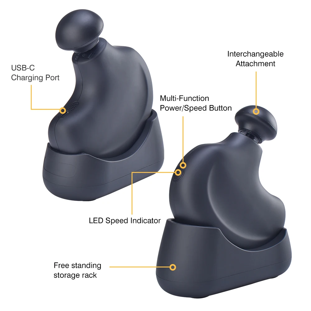 RTS High Quality Professional Grade Powerful Percussive Deep Tissue Neck Back Muscle Massager Gun view 4