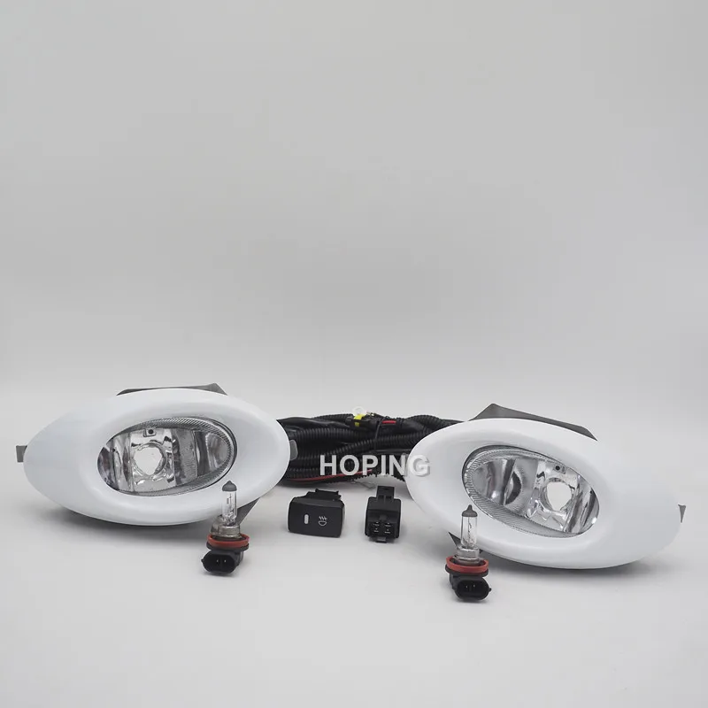 Hoping 1set Front Fog Light Upgrade Lamp For HONDA FIT JAZZ Sport GD 2003-2008 Car Accessories Exterior Parts Foglight Foglamp