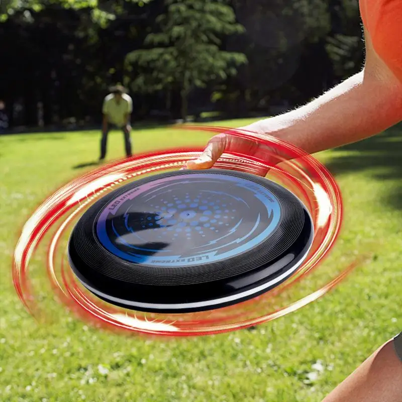 Outdoor brilhante Light Up Flying Disc, Captura LED portátil, Fit para adolescentes, adulto, praia, gramado