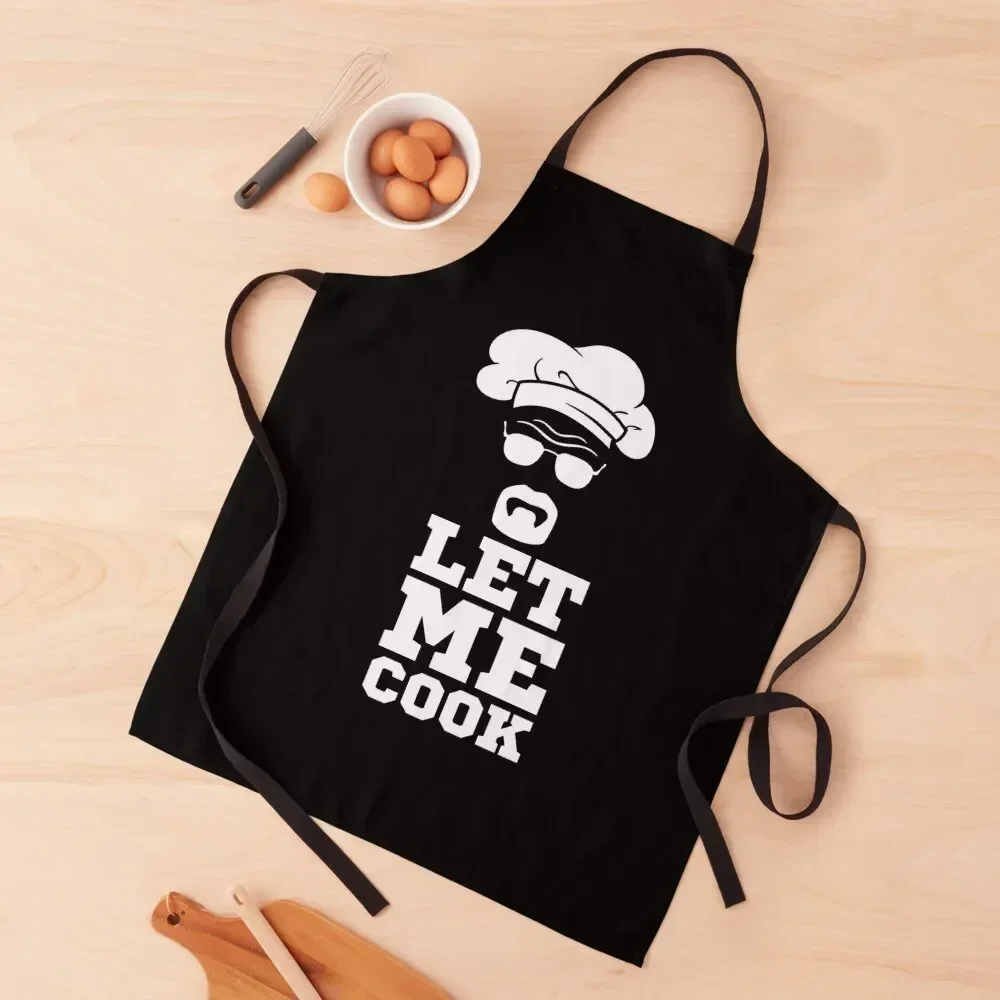 

Let me cook Apron Chef Uniform For Men Customizable Woman Hairdressing Hairdresser Accessories Kitchen Apras Man Apron