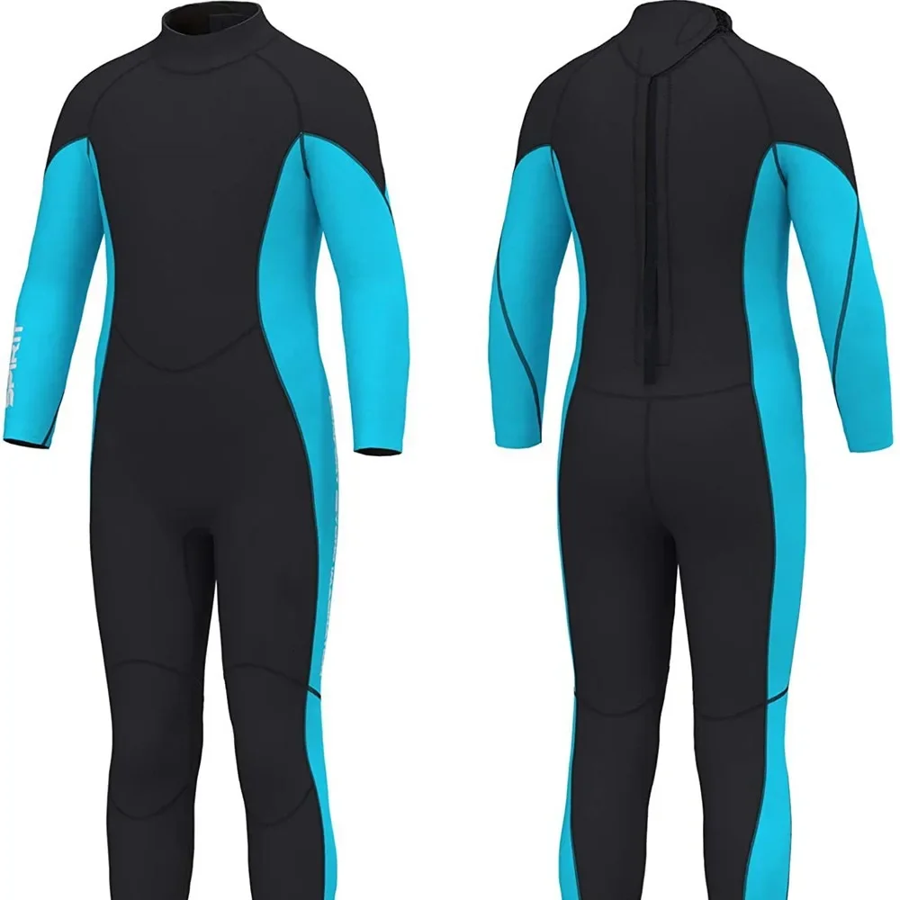 

3MM women's one-piece long-sleeved thickened warm couple wetsuit men's snorkeling surfing jellyfish swimsuit