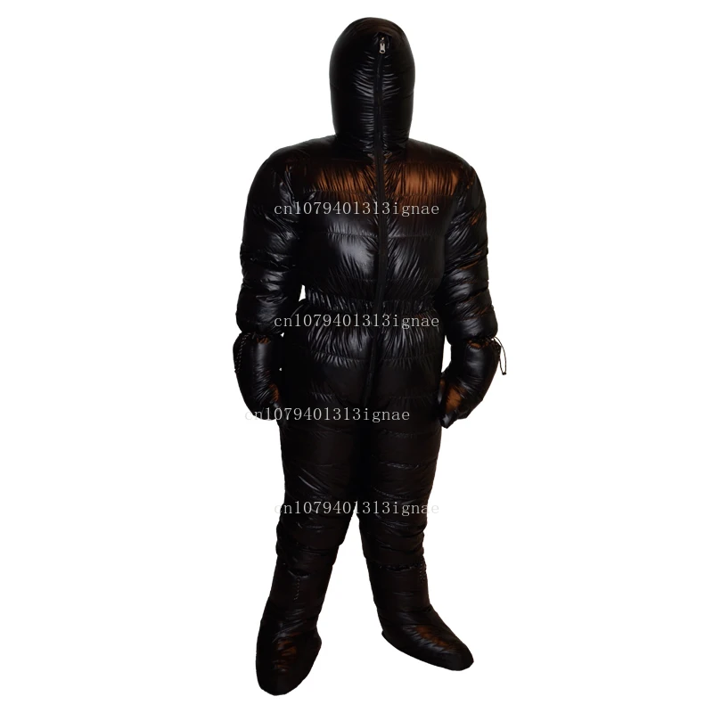 

Polar Ice Wolf North and South Polar Scientific Expedition Ultra Light Thickened Conjoined 95% White Goose Down 2000G40 ℃