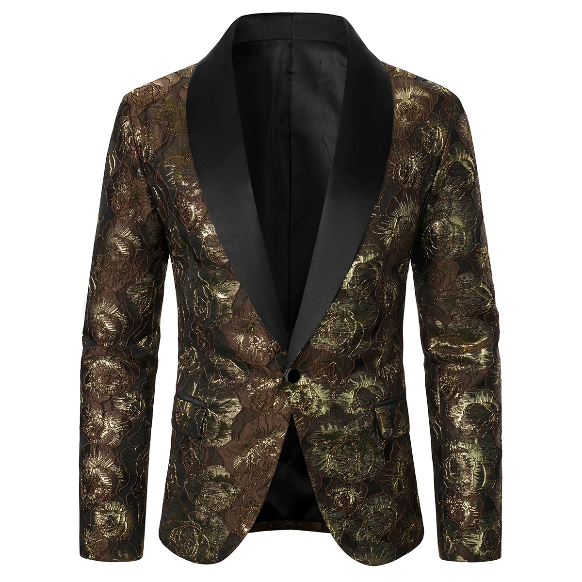 Men's Suit Textured Luxury Fabric Casual Men's Blazer Business Banquet Stage Performance Street Style Wedding Host Men's Coat