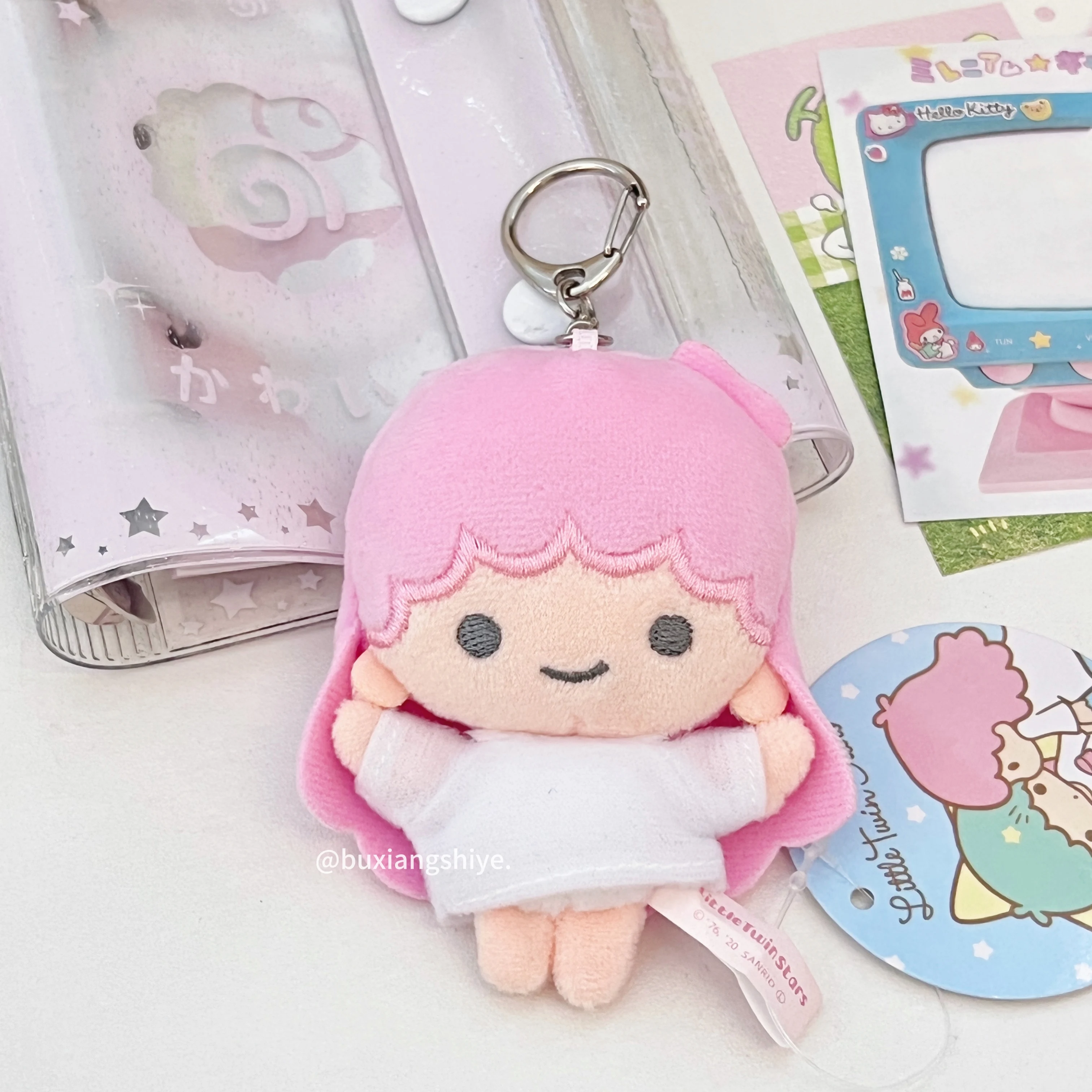 الأصلي التوأم ستار حقيبة قلادة اليابانية لطيف أفخم قلادة الطعم القديم لطيف أفخم دمية حقيبة الحلي مفتاح سلسلة #5