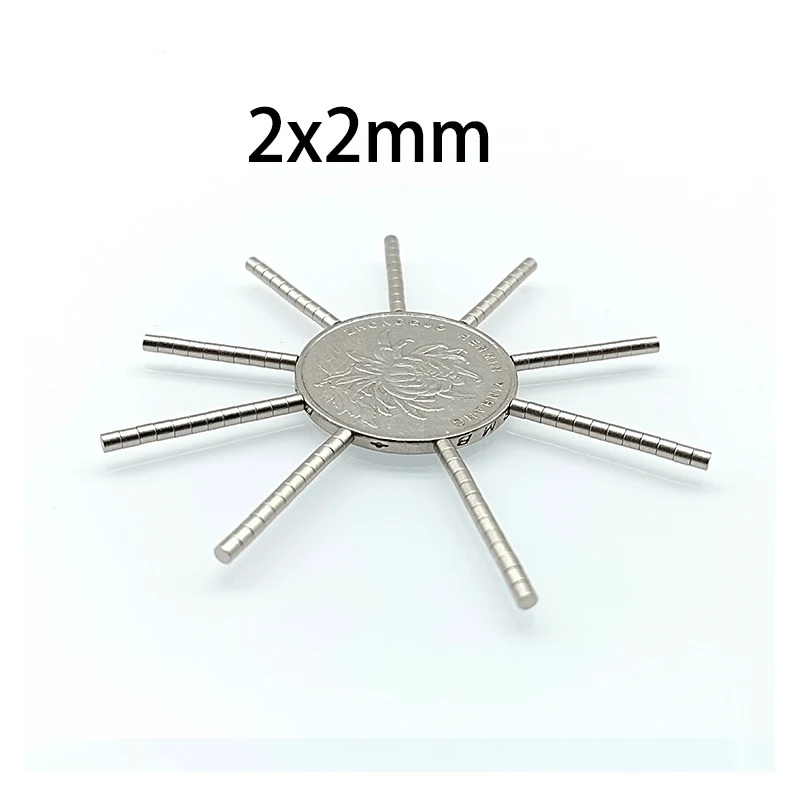 20/50/100pcs 2×2mm Tiny Round Magnet - Ultra-Small Disc Magnets for Precision Electronics & Jewelry