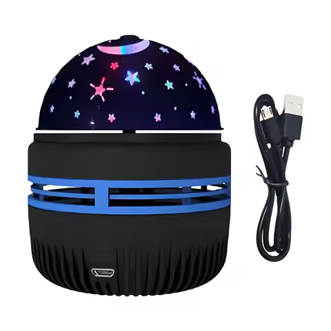 LED Starry Sky Night Lights USB Projector Lamp Magic Ball Moon Star Christmas Lights Home Room Atmosphere Decorations