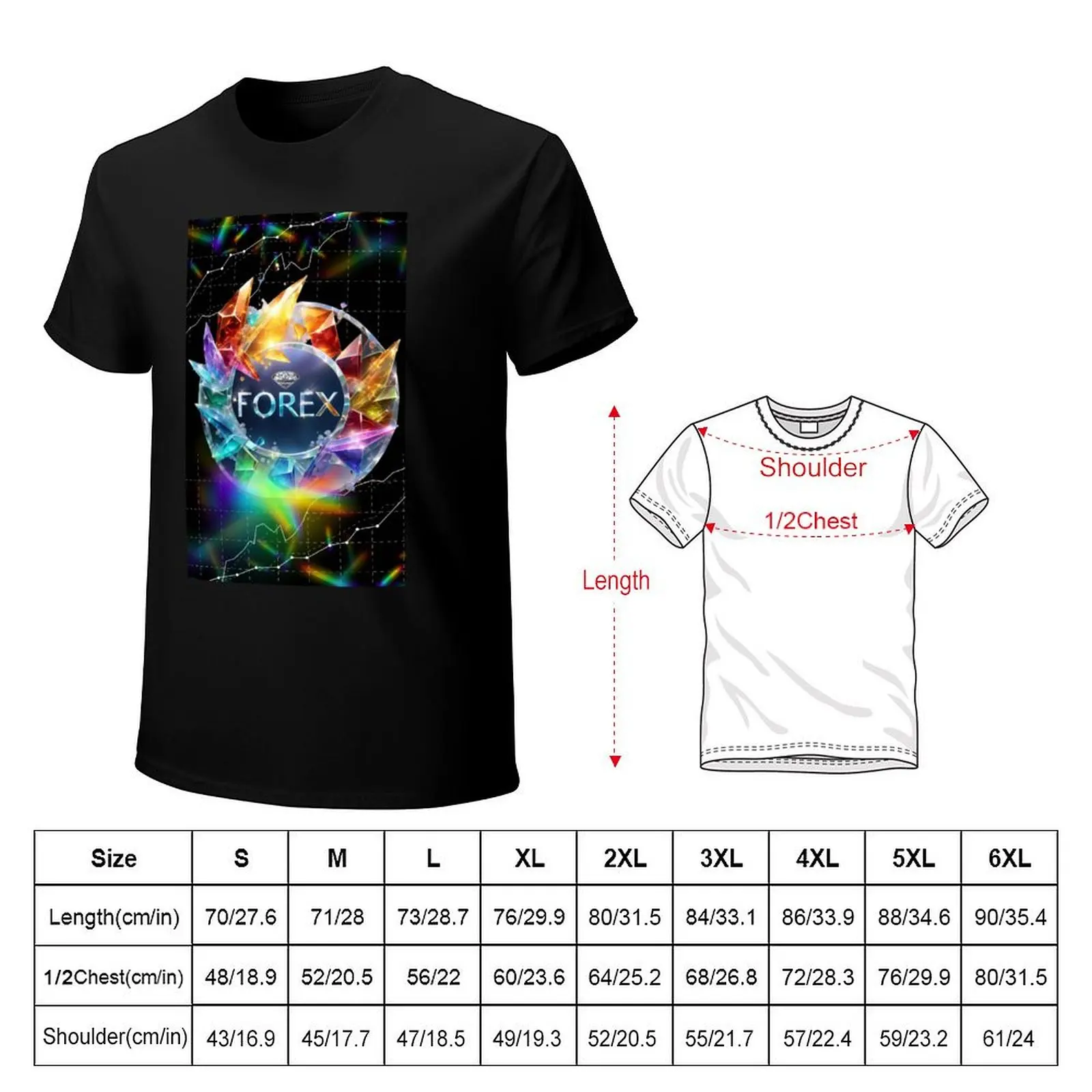 Colourful Glass-Forex Fusion T-Shirt t shirt for man T-Shirt