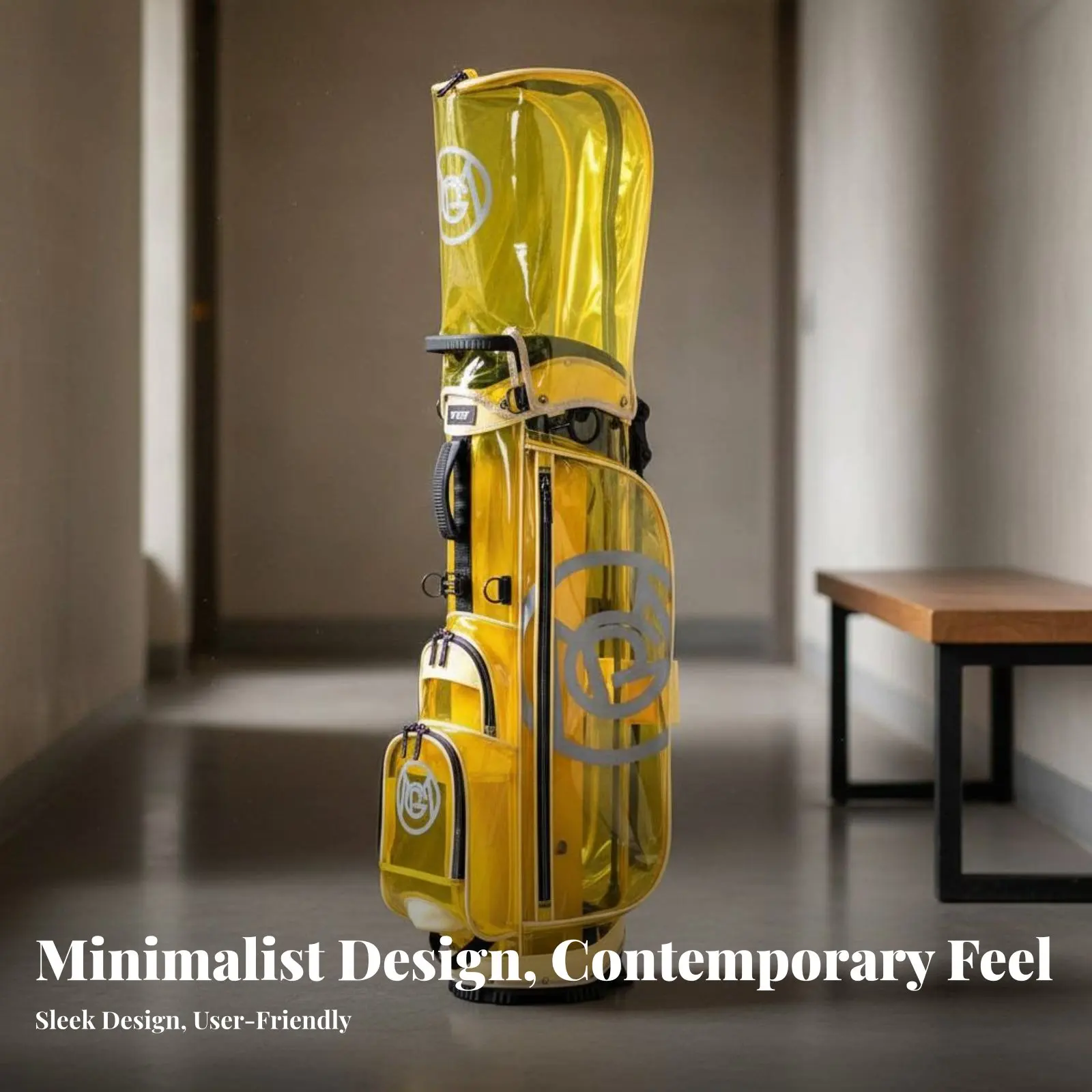 Transparent Sporting Bag Korean Design Lightweight Sporting Stand Bag Lightweight Club Carrier Portable Golfing Equipment