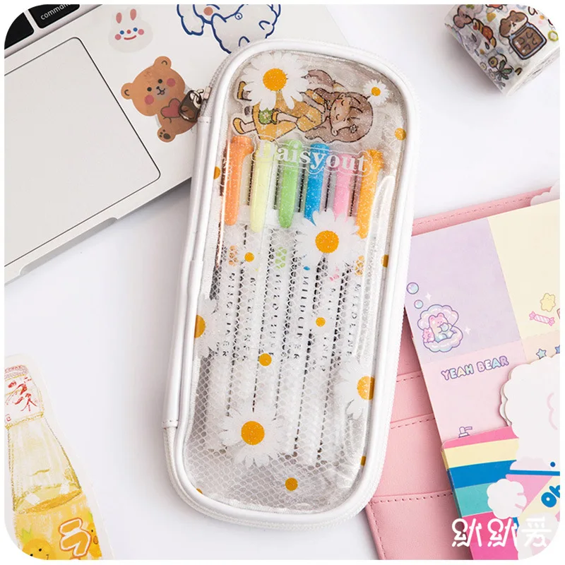 1Pcs Kawaii Pencil Case Small fresh fruit Gift Estuches School Box  Bag  Supplies Stationery